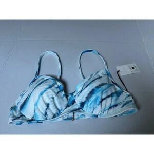 Shade & Shore ribbed bralette Bikini Top 34B NWT